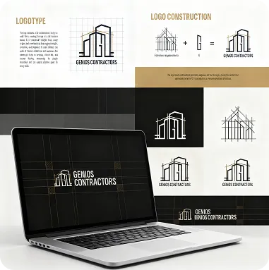Genios Contractors - Logo Creation - Logo & Branding